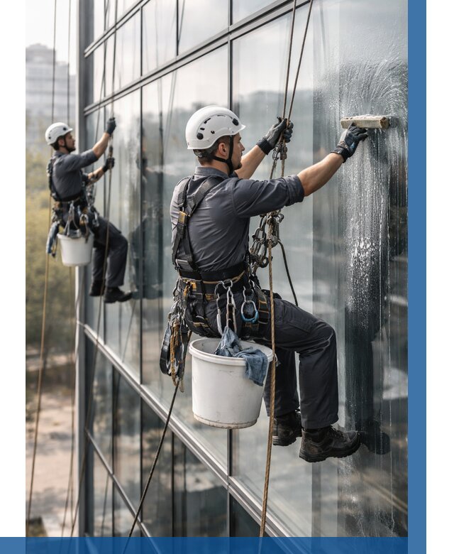 Мойка сплошного остекления в Губкине, заказать от 305 р.| ВЫСОТНИК-Гбк