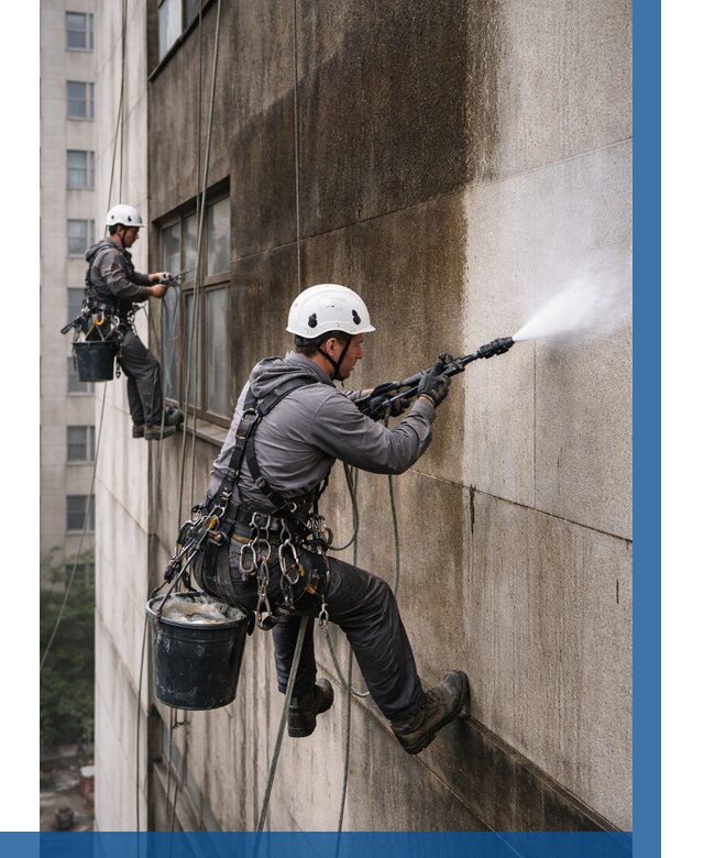 Очистка фасада от копоти в Губкине от 254 р. | ВЫСОТНИК-Гбк