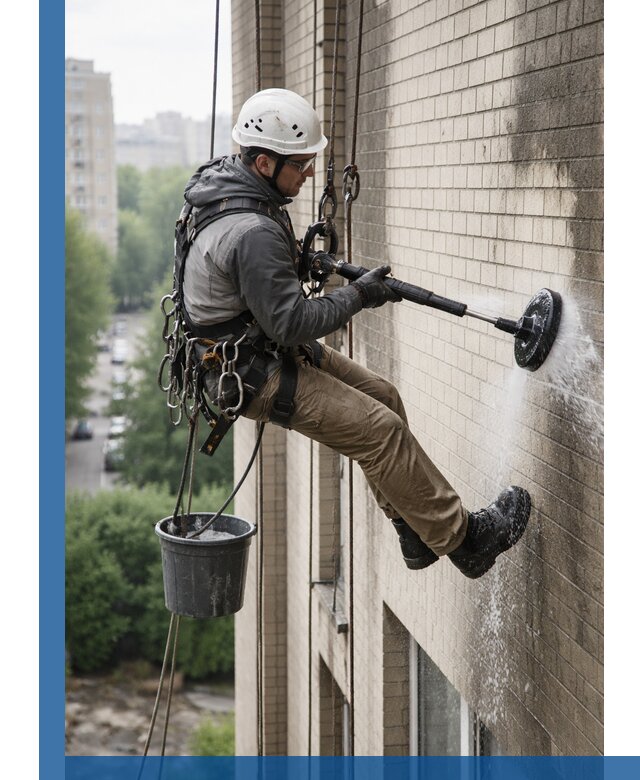 Очистка фасада от копоти в Губкине профессионально и безопасно