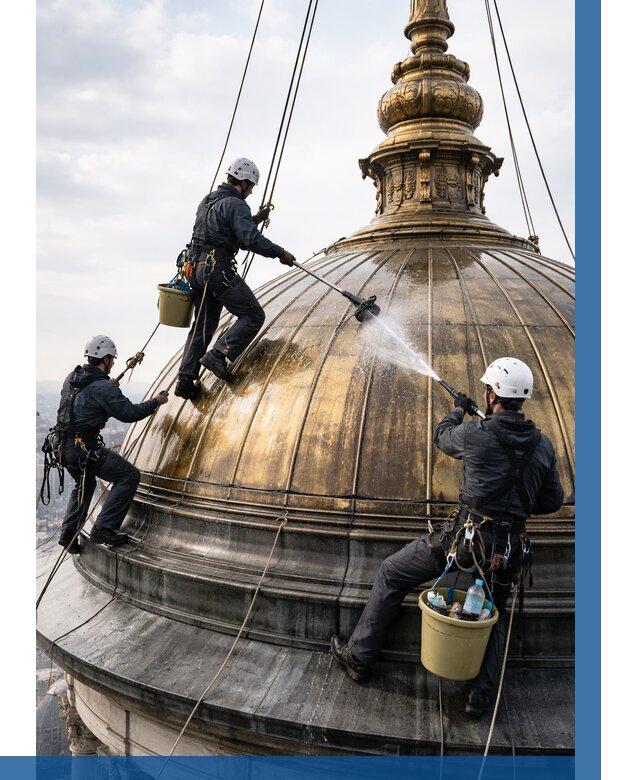Мойка куполов и шпилей в Губкине от 8126 р. - заказать | ВЫСОТНИК-Гбк