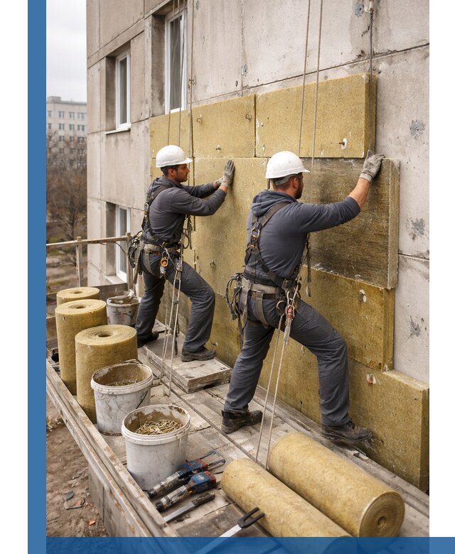 Утепление фасада минватой в Губкине под ключ с гарантией