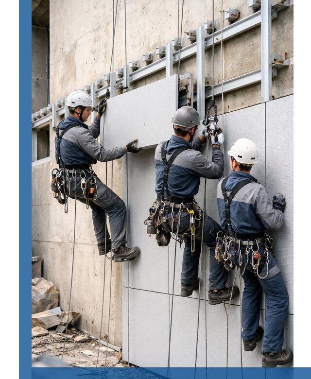 Монтаж вентилируемого фасада в Губкине под ключ с гарантией качества