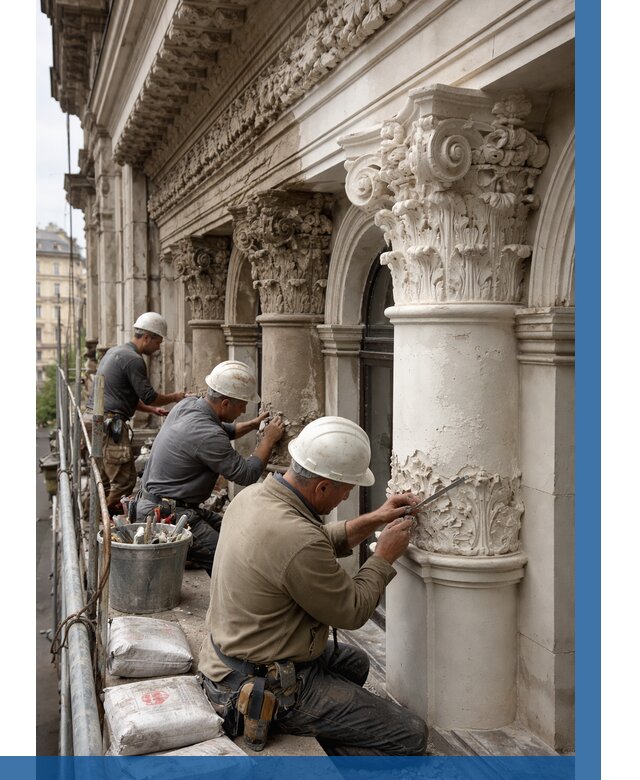 Реставрация фасадной лепнины в Губкине от 2540 р. | ВЫСОТНИК-Гбк