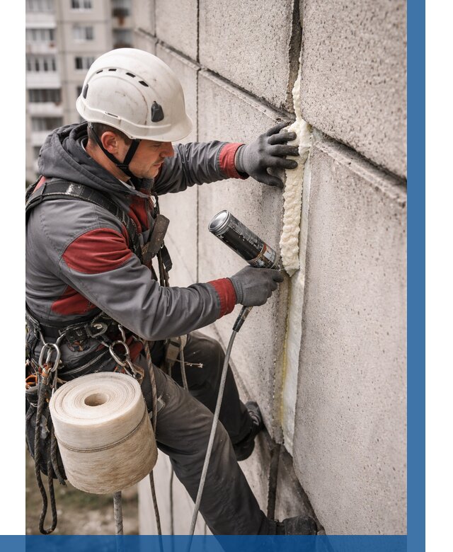 Утепление межпанельных швов в Губкине от 711 р. | ВЫСОТНИК-Гбк