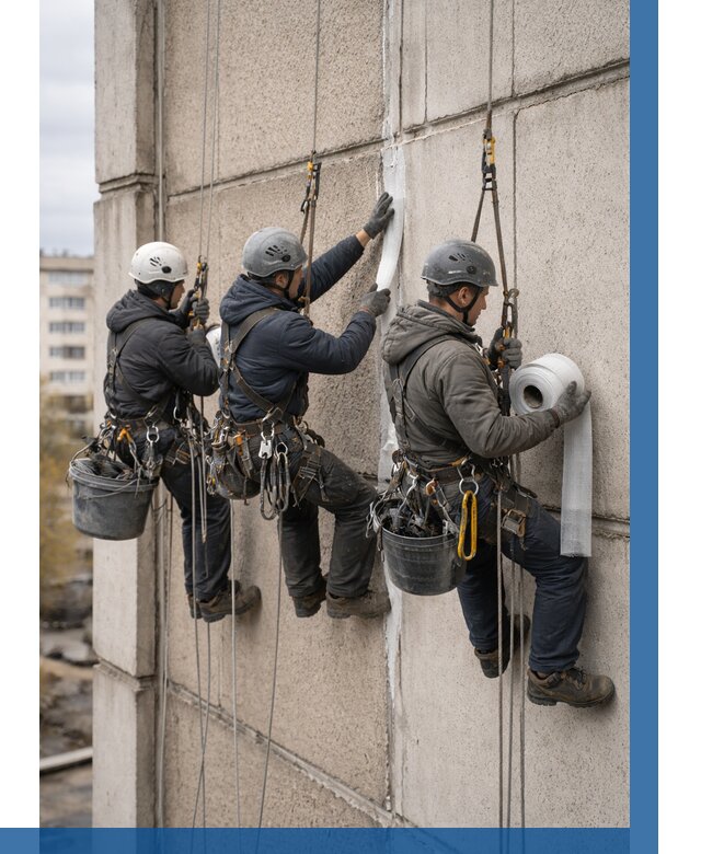 Ремонт межпанельных швов в Губкине от 762 р. | ВЫСОТНИК-Гбк