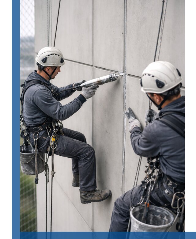 Первичная герметизация швов фасадов и кровель в Губкине