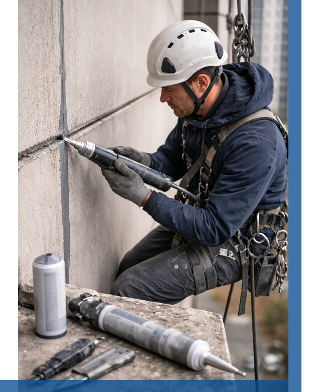 Вторичная герметизация швов в Губкине от 457 р. | ВЫСОТНИК-Гбк