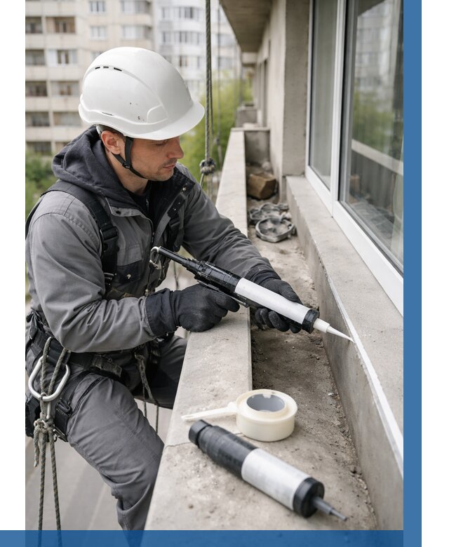 Герметизация швов лоджии в Губкине от 4571 р. | ВЫСОТНИК-Гбк