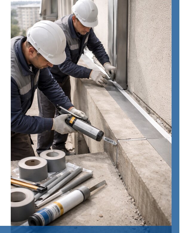 Герметизация примыкания балкона в Губкине от 4571 р. | ВЫСОТНИК-Гбк