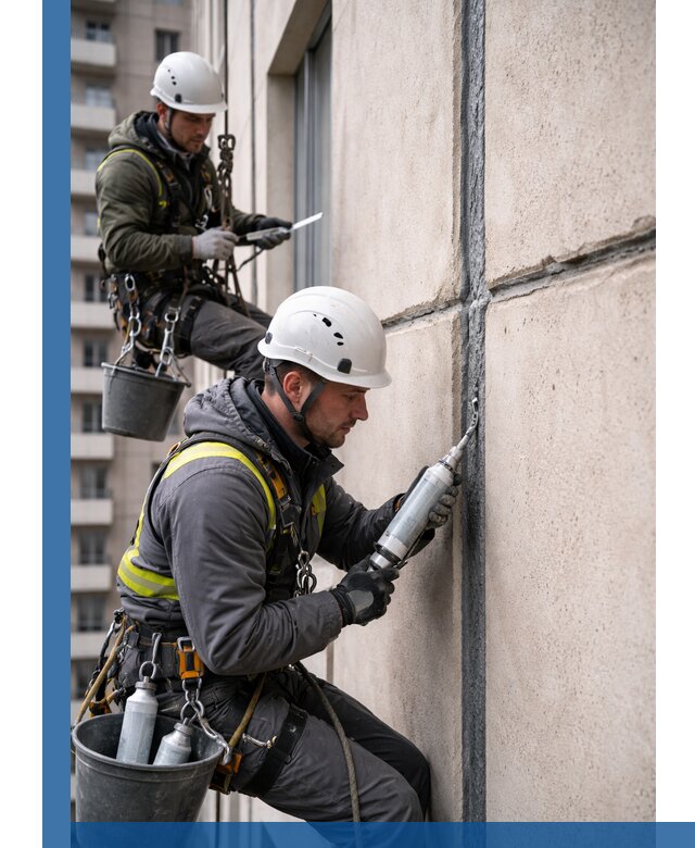 Герметизация деформационных швов фасада в Губкине качественно