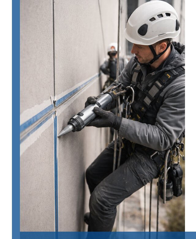 Герметизация стыков фасадных панелей в Губкине качественно и быстро