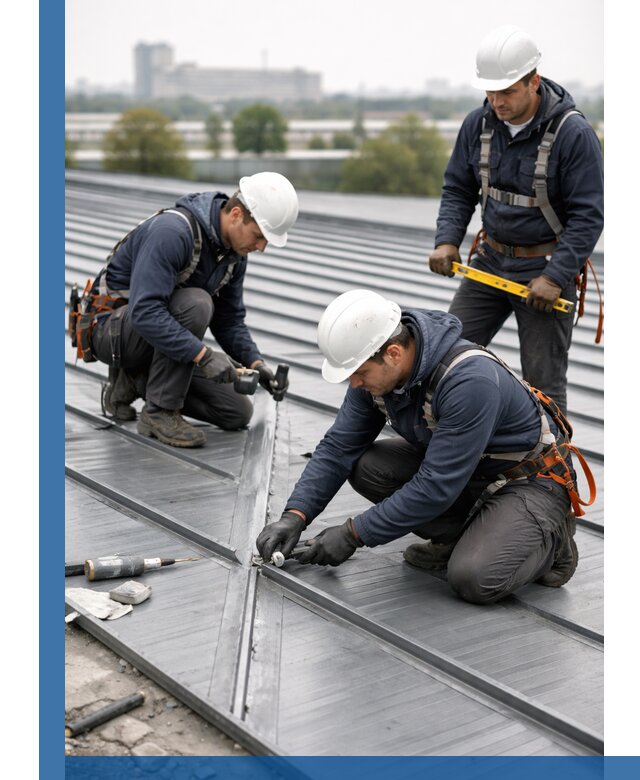 Ремонт фальцевой кровли в Губкине срочно и качественно