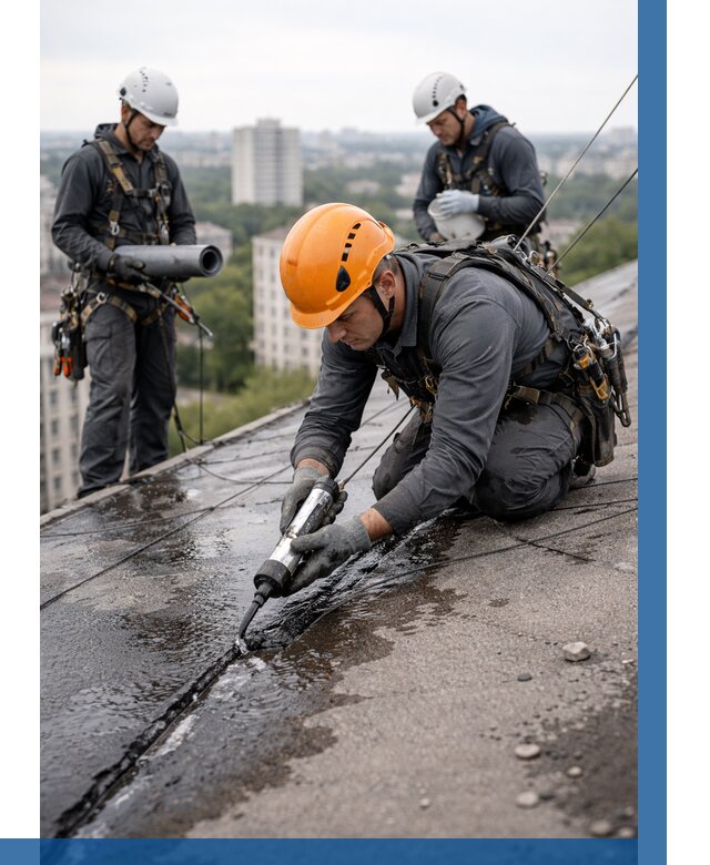 Устранение протечек кровли в Губкине от 12190 р. | ВЫСОТНИК-Гбк