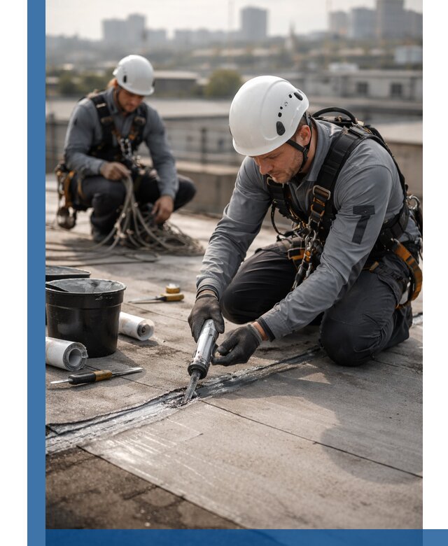 Аварийное и капитальное устранение протечек кровли в Губкине