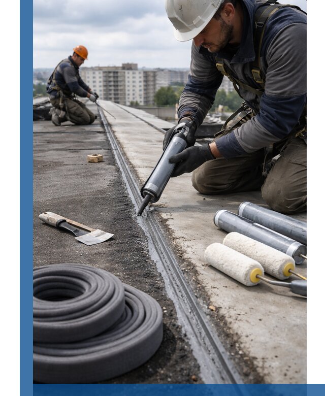Герметизация швов кровли в Губкине с гарантией герметичности