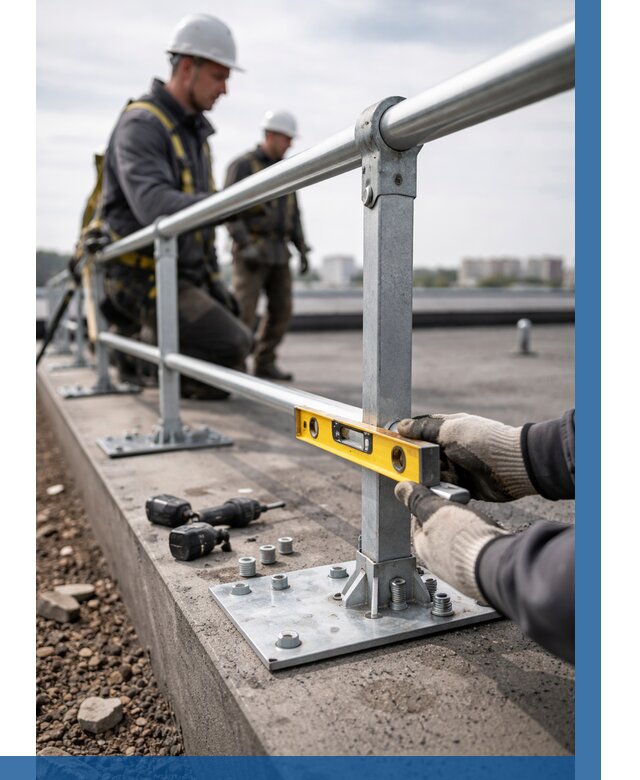 Монтаж кровельного ограждения в Губкине от 1219 р. | ВЫСОТНИК-Гбк