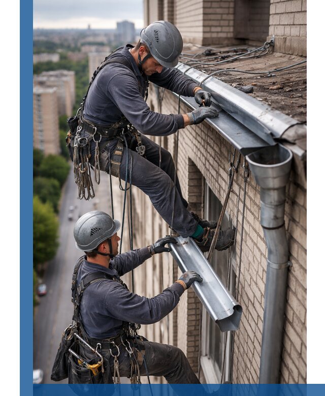 Ремонт водосточных желобов в Губкине, быстро и качественно
