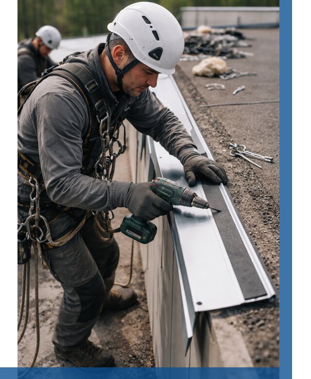 Монтаж капельника на кровле в Губкине от 305 р. | ВЫСОТНИК-Гбк