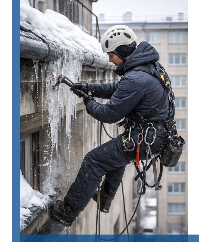 Удаление наледи и чистка водостоков в Губкине оперативно и безопасно