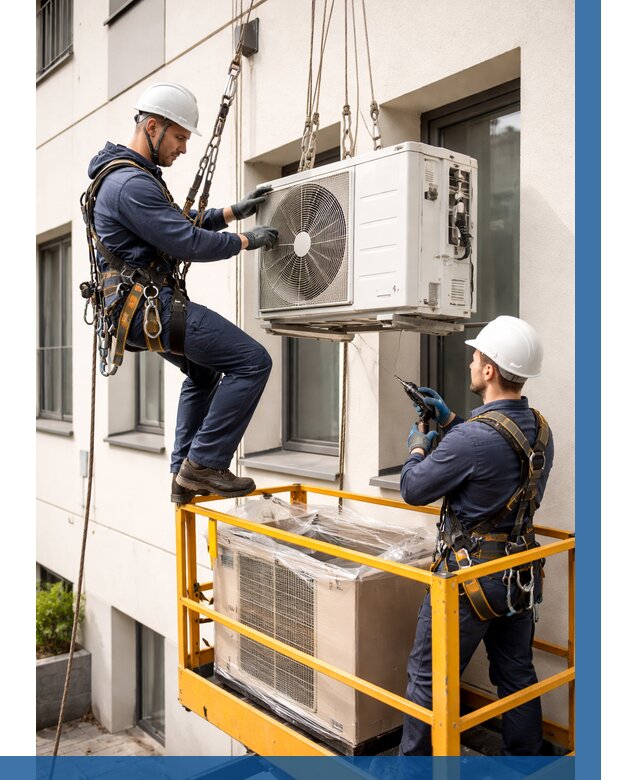 Демонтаж внешнего блока кондиционера в Губкине от 3555 р. | ВЫСОТНИК-Гбк