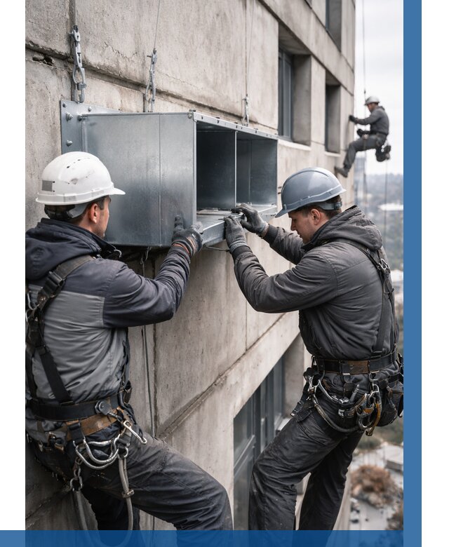 Монтаж вентиляционных коробов в Губкине от 3047 р. | ВЫСОТНИК-Гбк