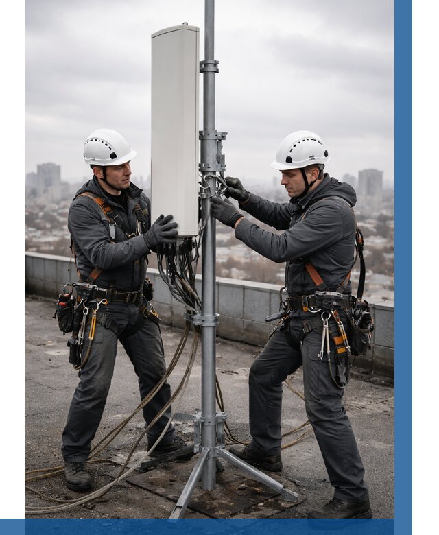 Монтаж антенн связи на крыше в Губкине от 8634 р. | ВЫСОТНИК-Гбк