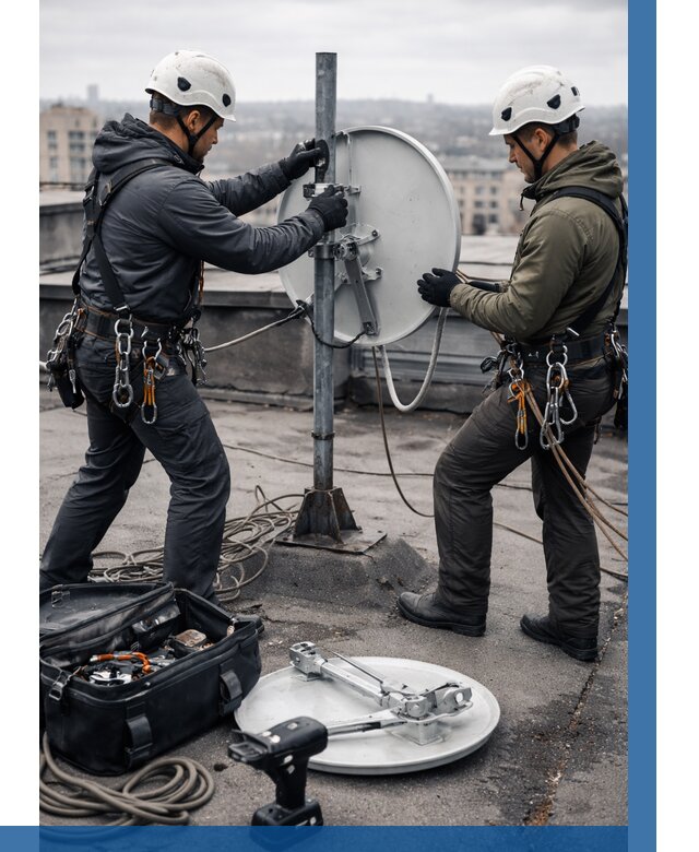 Демонтаж антенн на крыше в Губкине от 4571 р. | ВЫСОТНИК-Гбк