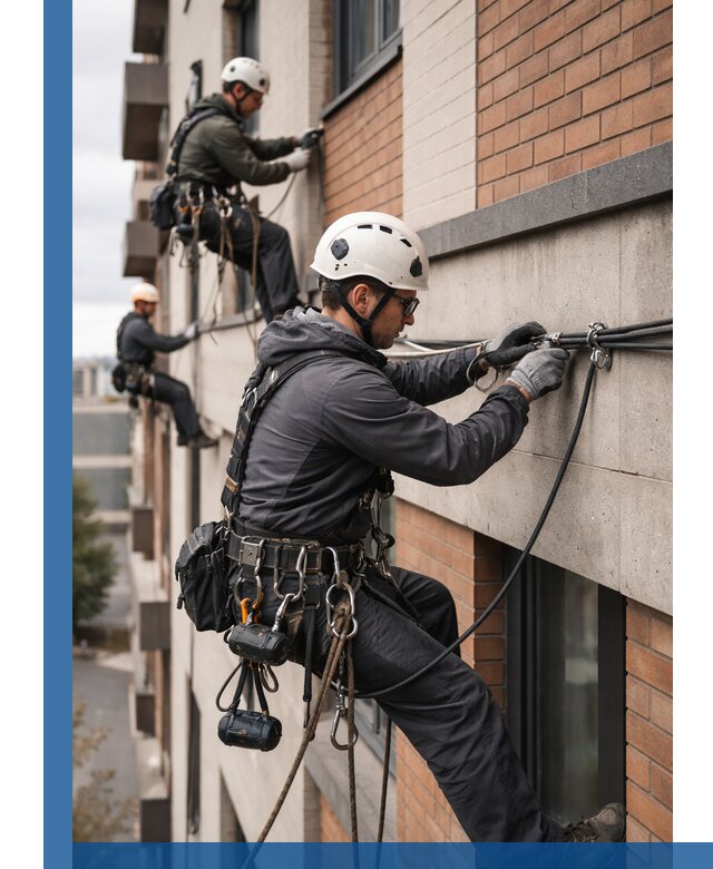 Крепление кабеля на фасаде монтаж и крепеж в Губкине