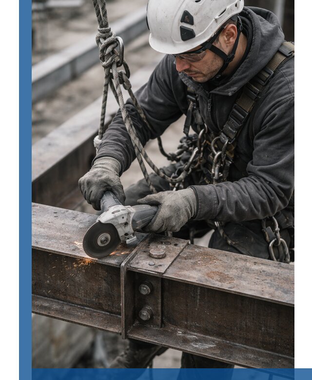 Резка металла на высоте в Губкине для зданий и конструкций