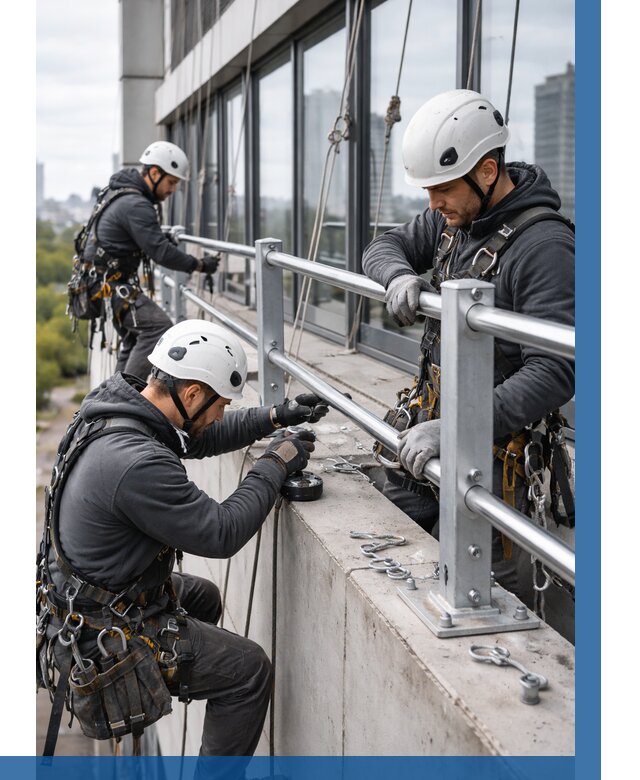 Монтаж ограждений на высоте в Губкине, от 1219 р. | ВЫСОТНИК-Гбк