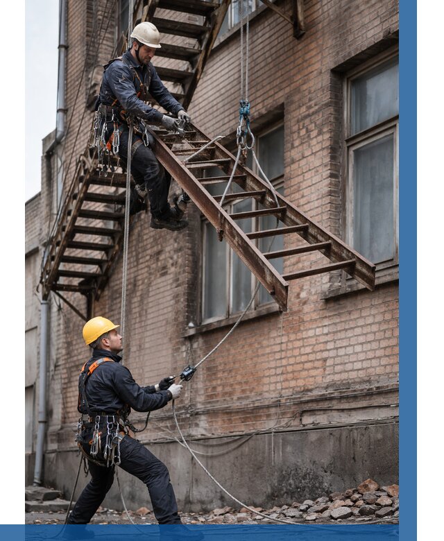 Демонтаж пожарной лестницы в Губкине от 12190 р. | ВЫСОТНИК-Гбк