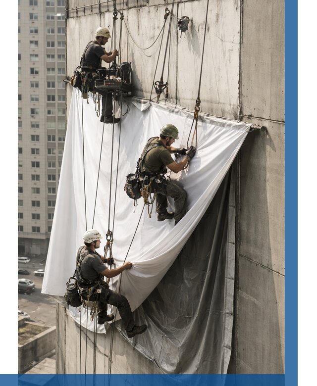 Замена баннерного полотна в Губкине от 6603 р. | ВЫСОТНИК-Гбк—заказать