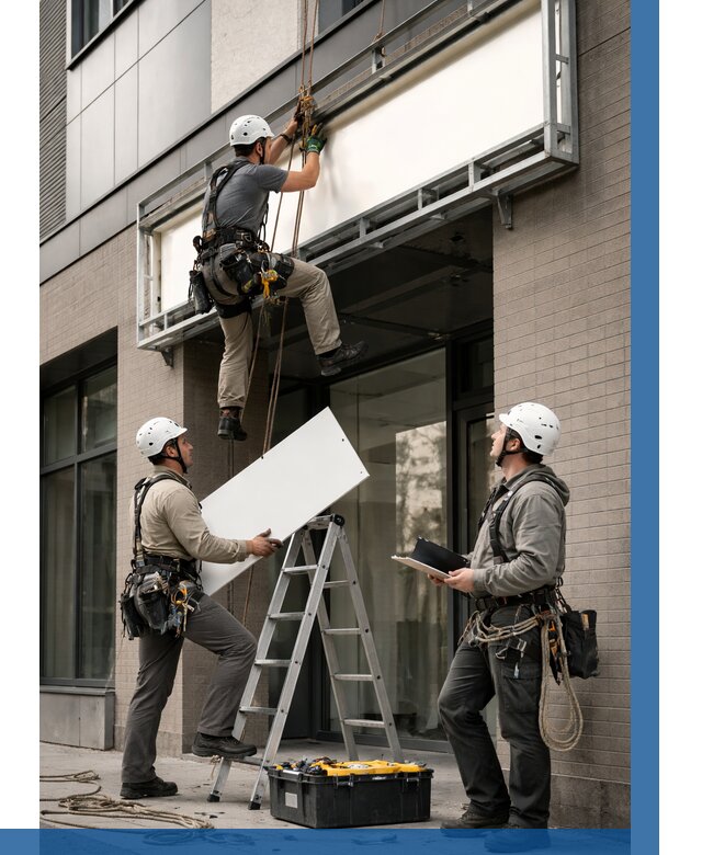 Монтаж светового короба в Губкине от 6603 р. | ВЫСОТНИК-Гбк