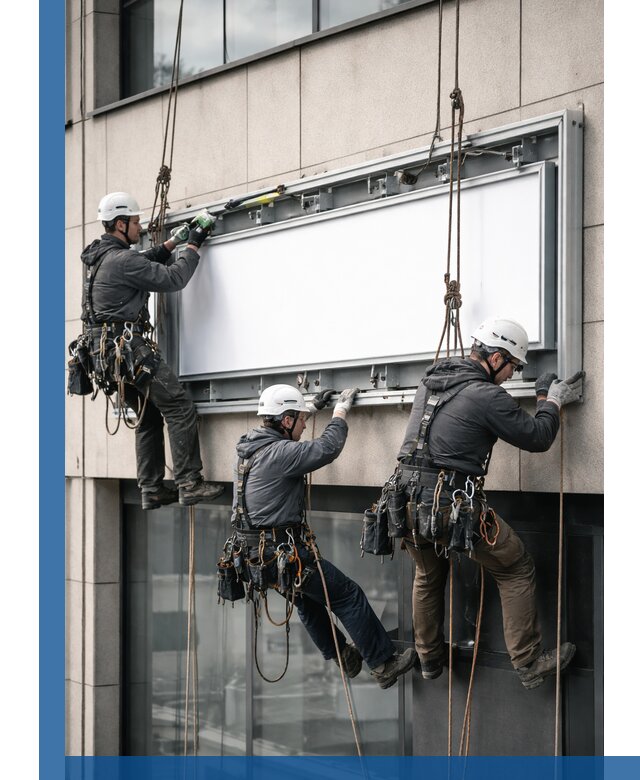 Профессиональный монтаж светового короба под ключ в Губкине