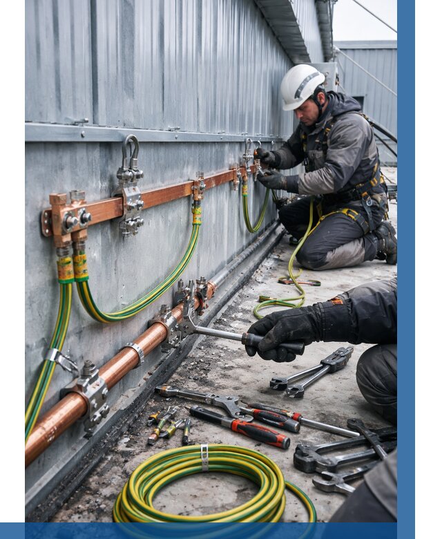 Монтаж заземления здания в Губкине от 25395 р. | ВЫСОТНИК-Гбк