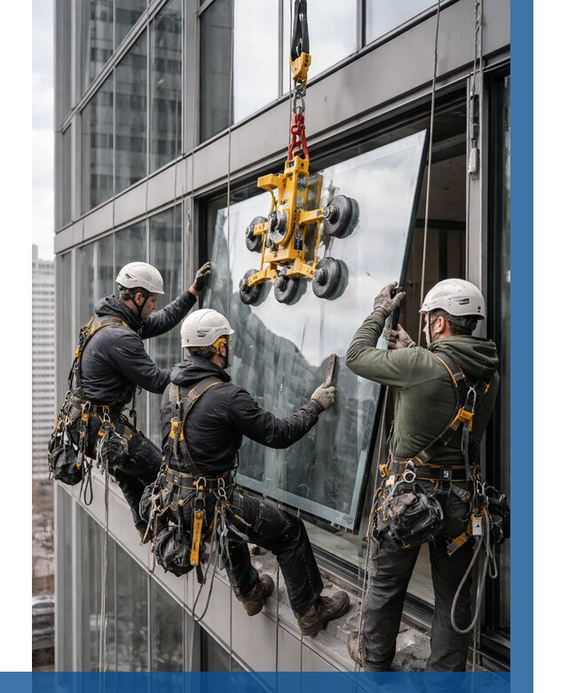 Фасадное остекление зданий под ключ в Губкине от 10158 р. | ВЫСОТНИК-Гбк