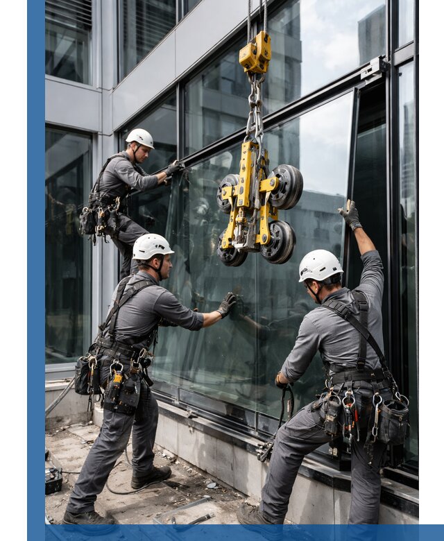 Структурное остекление фасадов в Губкине монтаж и обслуживание