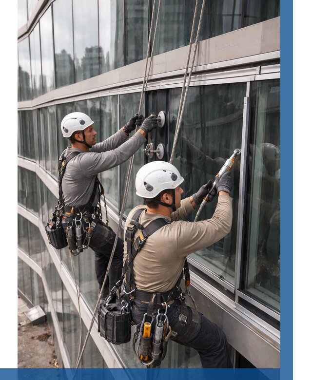 Радиусное остекление фасада в Губкине от 12190 р. | ВЫСОТНИК-Гбк