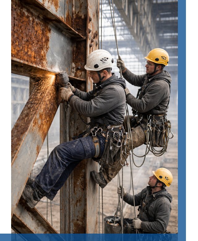 Зачистка металла от ржавчины в Губкине от 356 р. | ВЫСОТНИК-Гбк