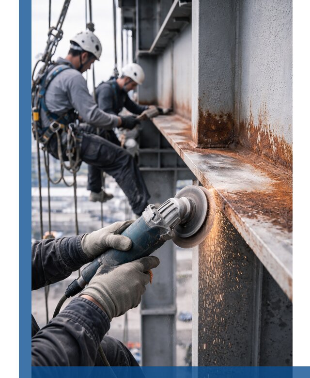 Зачистка металла от ржавчины и подготовка поверхностей в Губкине