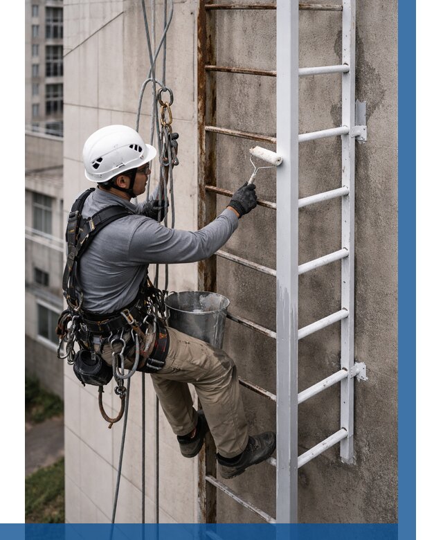 Покраска пожарных лестниц в Губкине от 4571 р. | ВЫСОТНИК-Гбк