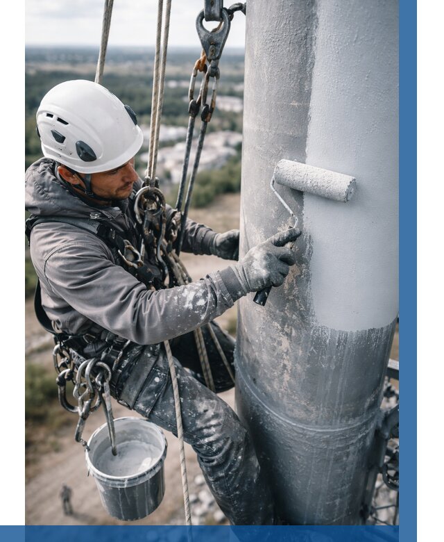 Покраска мачт связи под ключ в Губкине от 863 р. | ВЫСОТНИК-Гбк