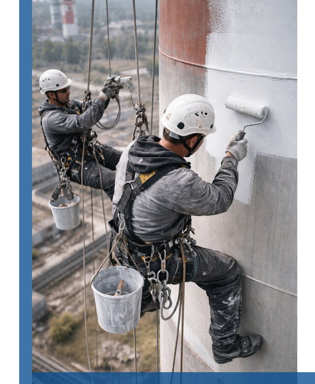 Покраска дымовых труб в Губкине: антикоррозийная защита и восстановление