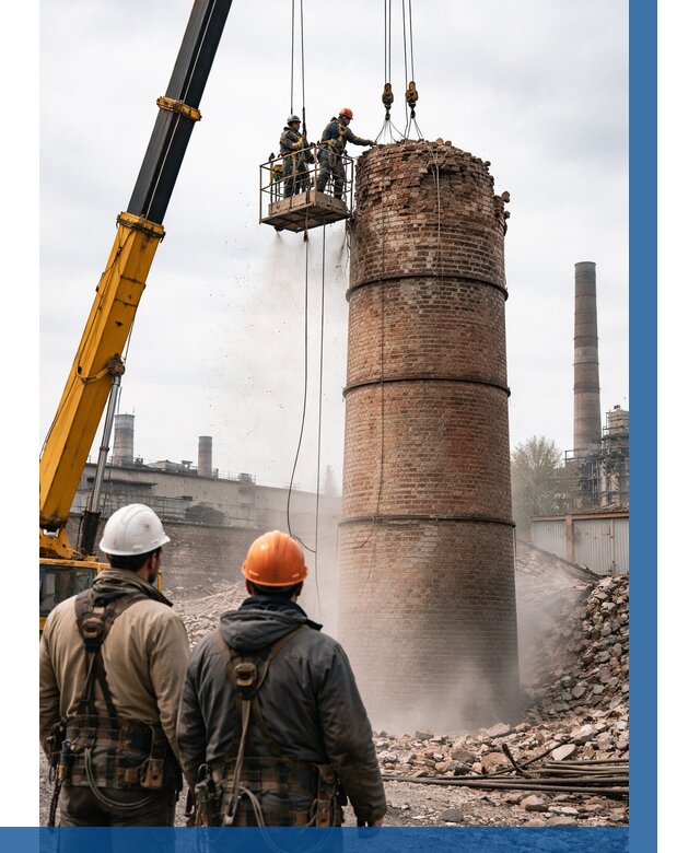 Демонтаж дымовой трубы в Губкине от 91422 р. | ВЫСОТНИК-Гбк, смета