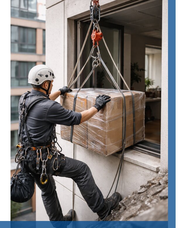 Подъем груза через окно в Губкине от 4571 р. | ВЫСОТНИК-Гбк