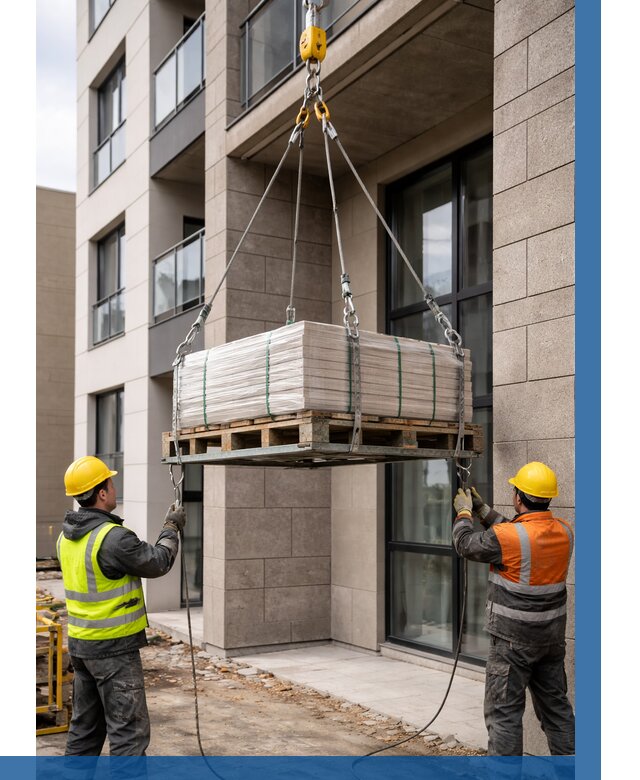 Подъем керамогранита на этаж в Губкине от 3555 р. | ВЫСОТНИК-Гбк