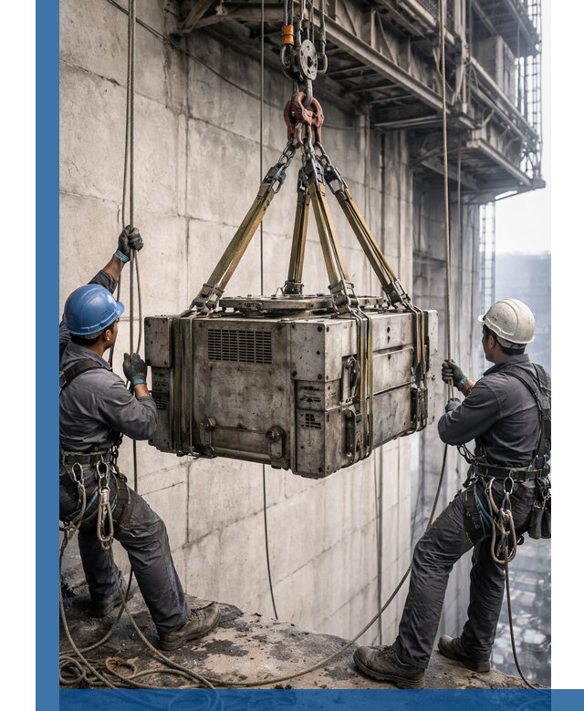 Такелажные работы на высоте, подъем и монтаж грузов в Губкине