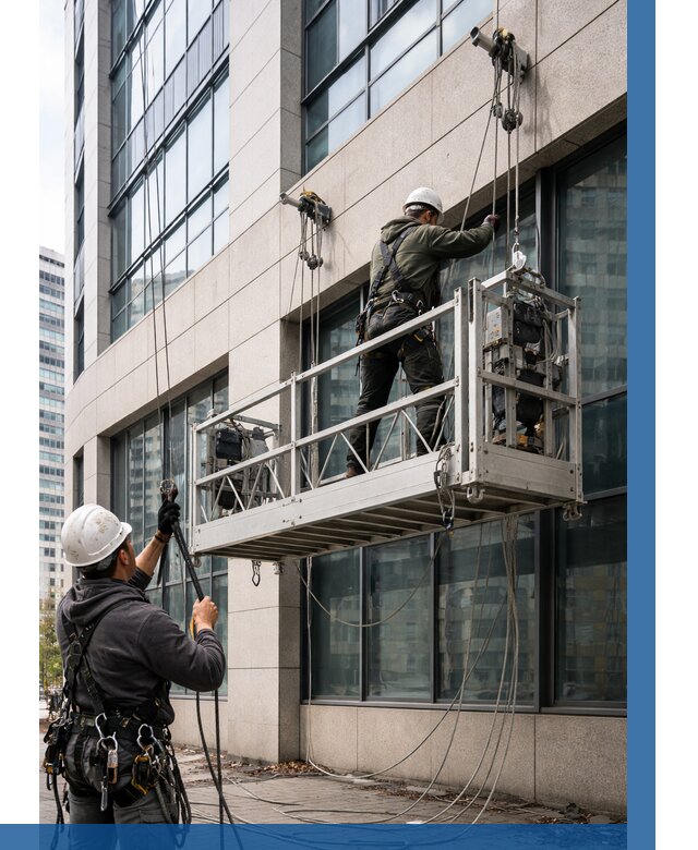 Монтаж и подъем фасадной люльки в Губкине от 12190 р. | ВЫСОТНИК-Гбк
