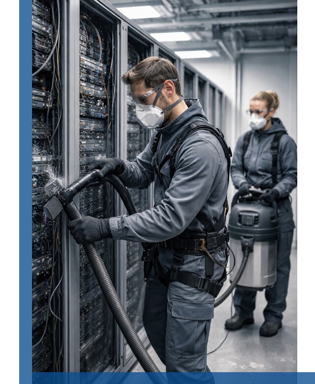 Обеспыливание серверной комнаты в Губкине, профессиональная очистка