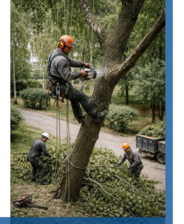 Кронирование деревьев в Губкине от 6603 р. | ВЫСОТНИК-Гбк